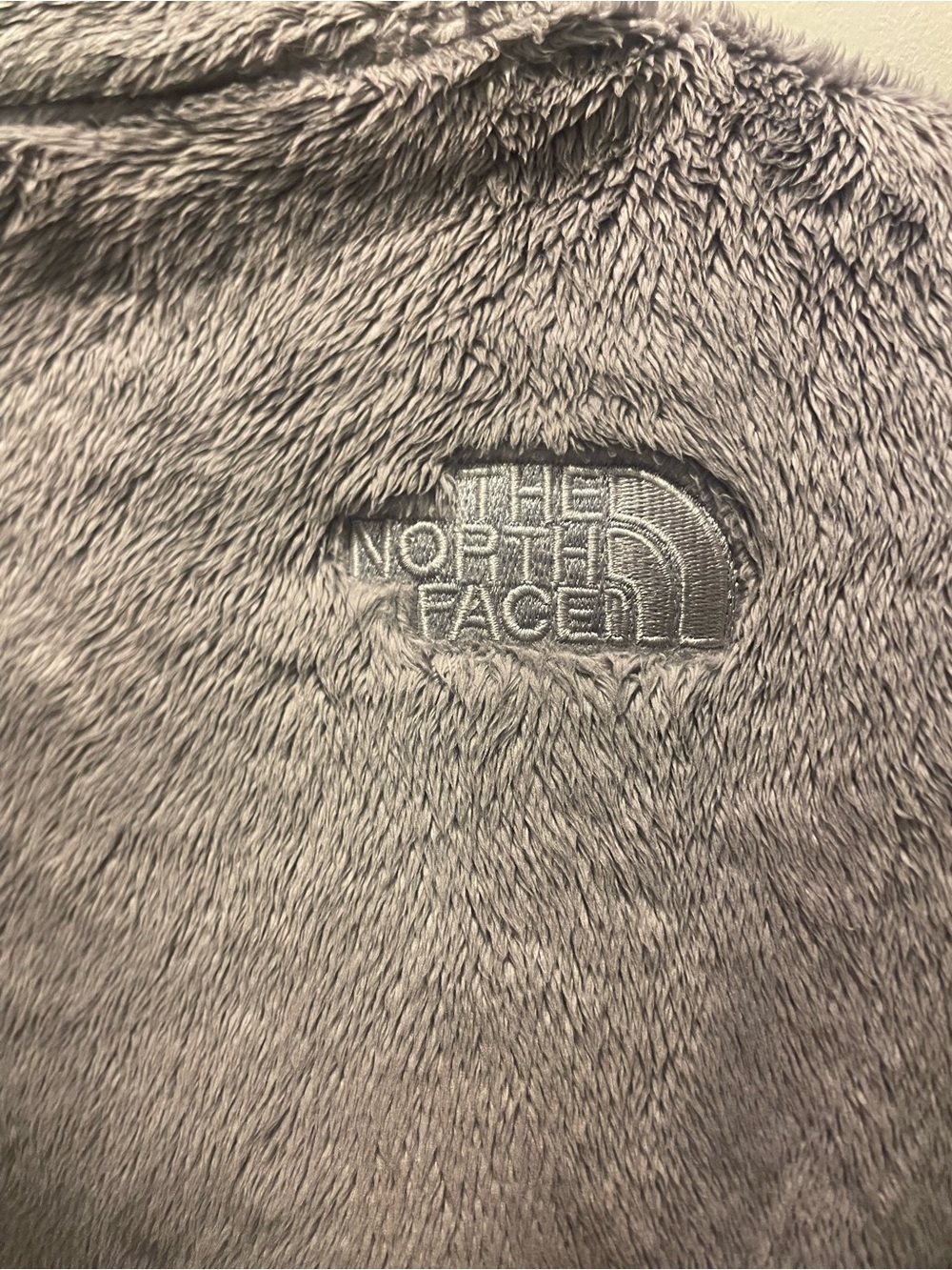 The North Face Women's Plush Full-Zip Teddy Jacket - Light Gray - Picture 9 of 10